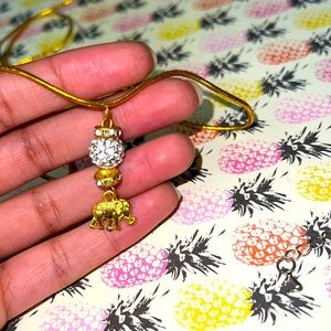 A beautiful sparkly elephant charm for bracelets